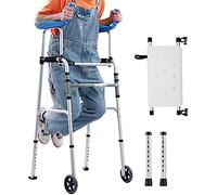 Standing Aid for Elderly Adults Upright Rollator for Tall Person, Deluxe Folding Disabled/Mobility Aids, Stand-Assist for Rehabilitation Training,