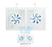 Standing Air Con Deflector with Fan No-Install Universal AC Wind