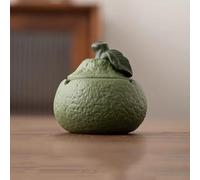 standing ashtray-Ashtray - Ceramic Ashtrays with Lids, Ashtrays for Cigar Smokers, Creative Aesthetic Fruit Decor for Home, Desktop, Living room(Green)