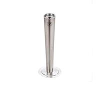 Standing Ashtray Cylinder Stainless Steel Ash Extinguishing Column, Outdoor Public Places Vertical Ashtray Outdoor Cigarette Bin(Silver)