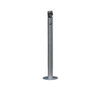 Standing Ashtray Floor Standing Stainless Steel Ash Column, Outdoor Public Places Smoke Extinguishing Column Outdoor Cigarette Bin(Silver)