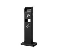Standing Ashtray Outdoor Can Be Fixed Stainless Steel Ash Pillar Hotel Porch with Ashtray Trash Can Outdoor Cigarette Bin