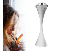 YUZDNM Standing Ashtray Outdoor For Patio, Commercial Metal Smokers Cigar Ash Tray Container With Lid, Large & Tall Outside Ashtrays For Cigarette Butt Receptacle Disposal(White)