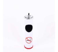 Standing Ashtray Outdoor For Patio, Large & Tall Outside Ash Tray For Cigarette Butt Receptacle Disposal, Commercial Metal Smokers Cigar Ash Tray Container With Lid And Trash Can(4)