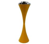 Standing Ashtray Outdoor For Patio, Outside Ashtrays For Cigarette Butt Receptacle Disposal, Commercial Metal Smokers Cigar Ash Tray Container With Lid(Yellow)