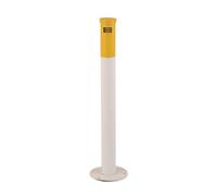 Standing Ashtray with Ash Column, Iron Baked Enamel, Fixed Outdoor Vertical Cigarette Butt Patio