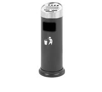 Standing Ashtray with Large Capacity for Indoor and Outdoor Use, Vertical Design for Cigarette Butt Collection