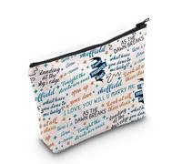 Standing at The Sky's Edge The Musical Gift Musical Theater Quotes Makeup Zipper Pouch for Actor Actress (I Love You Bag)