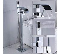 Standing Bathroom Tub Faucet Single Handle Solid Brass Cold and Hot Water Mixer Tap for Bathtub Faucets,