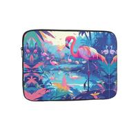 Standing Bird Printed Shockproof Soft Shell Laptop Sleeve Suitable for Daily Office Work and Commuting 12 inch