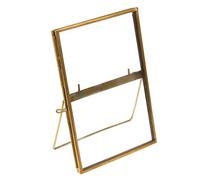 Standing Brass Photo Frame - Choice Of Size & Colour (Medium Brass - 15 x 10cm)