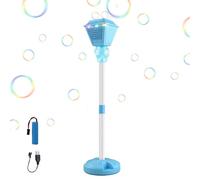 Standing Bubble Machine - Integrated Music and Lighting Capabilities, Height Adjustment, Standing Bubble Blower, Outdoor Garden Party Birthday Toy | Bubbles Machine Lantern for Daycare Activities
