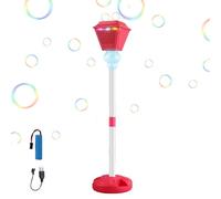 Standing Bubble Machine - Integrated Music and Lighting Capabilities, Height Adjustment, Standing Bubble Blower, Outdoor Garden Party Birthday Toy | Bubbles Machine Lantern for Daycare Activities