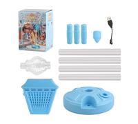 Standing Bubble Machine | Light Up Music Rechargeable Standing | Automatic Streetlight Bubble Blower - for Outdoor Pool Beach Park Patio Backyard Playground Celebration