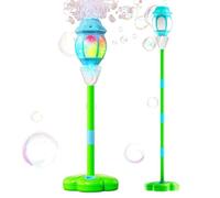 Standing Bubble Machine - Musical Adjustable Remote Conttrol Activities with Light - Outdoor Watter Toys - for Outdoor Backyard Summer Birthday Beach Pool Park Wedding Front Yard Campings