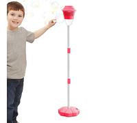 Standing Bubble Machine - Rechargeable Landscape Decoration With Lights, Elegant Black Torch Visual, 110x20cm Adjustable Height, 500mAh USB Powered, Durrable PP Material Build, For Walkways & Pathways