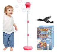 Standing Bubble Machine-Rechargeable Stand Bubble Maker Torch With Light Music, Garden Lamp Standing BubbleTorch- Adjustable Height Auto Bubbles Machine For Wedding Birthday Party, Outdoor