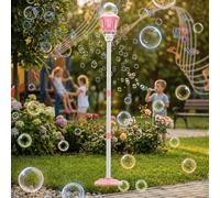 Standing bubble wand - Automatic Machine | Garden Lamp With Continuous Bubble Blowing Music & Lights For Kids Party For Backyard Wedding Play
