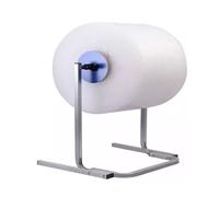 Standing Bubble Wrap Roll Holder, Dispenser Stand, Tabletop Manual Packing Rack, Adjustable Width Baffle, 150kg Load Capacity