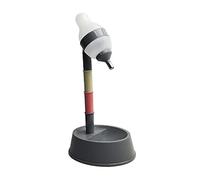 Standing Cat Water Dispenser with Detachable Pole, Adjustable Height Automatic Dog Water Bottle Feeder for Cats, Dogs, and Pets, Large Capacity Drinking Set with Food Attachment (Deep Gray)