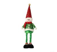 Standing Christmas Elk Doll Decoration, 60Cm Standing Elk Figurine, Decorative Elk Doll Fireplaces, Near Christmas Trees(Red+Green Snowman)