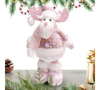 Standing Christmas , Standing Christmas Gnomes,Standing Pink Christmas Plush Figurines | Stuffed Christmas , Winter Home Decorations for the Window of the Po