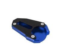 Standing CNC Kickstand Extension Plate For Suzuki SV650 SV650X For Gladius SFV 650 Side Stand Support Enlarger Pad Side panel(Blue a)
