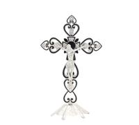 Standing Crucifix Figurine Stall Alloy Sculpture Home Ornament Crucifix Statue