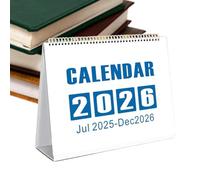 Standing Desk Calendar 2025 - Monthly Desk Planner July 2025-2026 | Paper Scheduler for Teachers, Students, Workstations, Office Decoration Accessories at