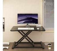 Standing Desk Converter, Height Adjustable Sit-Stand Riser with Keyboard Tray, Home Office Workstation for Laptop & Monitor, Easy Gas Spring Lift