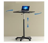 Standing Desk, Height Adjustable Computer Table, Foldable Mobile Bedside Table, Simple Design for Bedroom, Rotating Lift for Reading, Small Space Solution