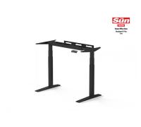Standing Desk with Enhanced Stability Black Steel