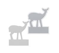 Standing Elk Ornament Mold High Low Christmas Tree Gypsum Ornament Desktop Holder Silicone Crafting Mold Christmas Theme Resin Mold