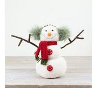 Standing Fabric Christmas Snowman
