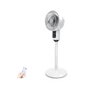 Standing Fan 18 Inch 3-Speed Airflow, 7.5-Hour Timer, Adjustable Height, Wide-Angle Airflow, Includes Remote Control Suitable for Both Desktop and Floor Use