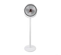 Standing Fan, 360° Oscillating Quiet Cooler with 5 Speeds, Type-C Rechargeable 4000mAh Portable Floor Fan, Adjustable Height with Aroma Diffuser(White gray)