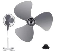 Standing Fan Leaf Replacement, Bedroom Fan Leaf, 16 Inch Wind Blower Part with Nut Cover for Workshop Bedroom Living Room Classroom Dorm Outdoor