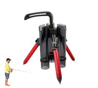 Standing Fishing Rod Holder - Aluminum Alloy Floor Standing Rod Holder - Thickened Foldable Organizer for Garage Boats 3 Fishing Rods