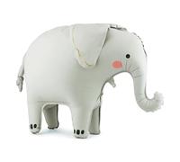 Standing Foil Balloon Elephant, 91x61 cm, Air Inflation, Party Decoration with Straw