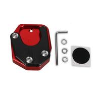 Standing For CB500X CB500F CB150R CB300F CB400 CB600F CB900F For Hornet Kickstand Foot Side Stand Extension Pad Support Plate Side panel(Red black)