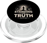 Standing for Truth Acts 7 Christian Faith Bold Courage PopSockets PopGrip for MagSafe