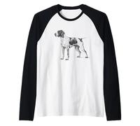 Standing German Shorthaired Pointer Hunting Companion Raglan Baseball Tee