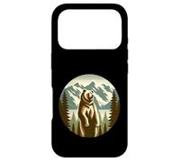 Standing Grizzly Bear with Mountain Scene Case for iPhone 17 Pro