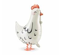 Standing Hen Foil Balloon | Easter Hen Balloons | Easter Egg Hunt Party Decorations | Easter Party Balloons | Farmyard Themed Birthday Party