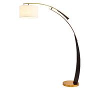 Standing Lamp Floor Lamp for Living Room Adjustable Fishing Iron Floor Lamp Nordic Simple Floor Light Fabric Lampshade Floor Lamps for Living Room Bedroom Standing Light Modern