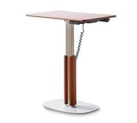 Standing Laptop Desk, Electric Lift Sit Desk, Buttons Adjustable Height(58-100cm), with USB and Type-C Port, LCD Screen, for Bedside, Sofa Armchair
