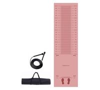 Standing Long Jump Mat Long Jump Practice Test Pad Exercise Long Jump Mat, size 11.5' X 35.4 (Pink)