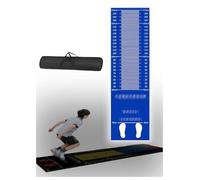 Standing Long Jump Mat with Measurement Markings,Non-Slip Rubber Fitness Mat for Jump Rope Push-Ups Home & School Exercises(Dark blue,200x50 cm)