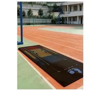 Standing Long Jump Test Mat,Double-Sided Non-Slip,Multi-Exercise Training Pad for Indoor/Outdoor,Jump Rope & Push-Ups Use(300x50 cm)