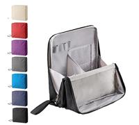 Standing Make up Bag, Multi-Purpose Large Capacity Oxford Cloth Standing Makeup Bag, Waterproof Makeup Organizer with Multiple Compartments, Upright Design for Travel, Work and Daily Use (Black)